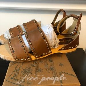 Free People North Shore studded clog sandals